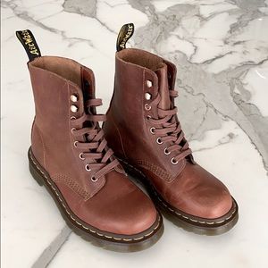 Dr Marten brown 1460 Pascal 8 eye boots - size 6